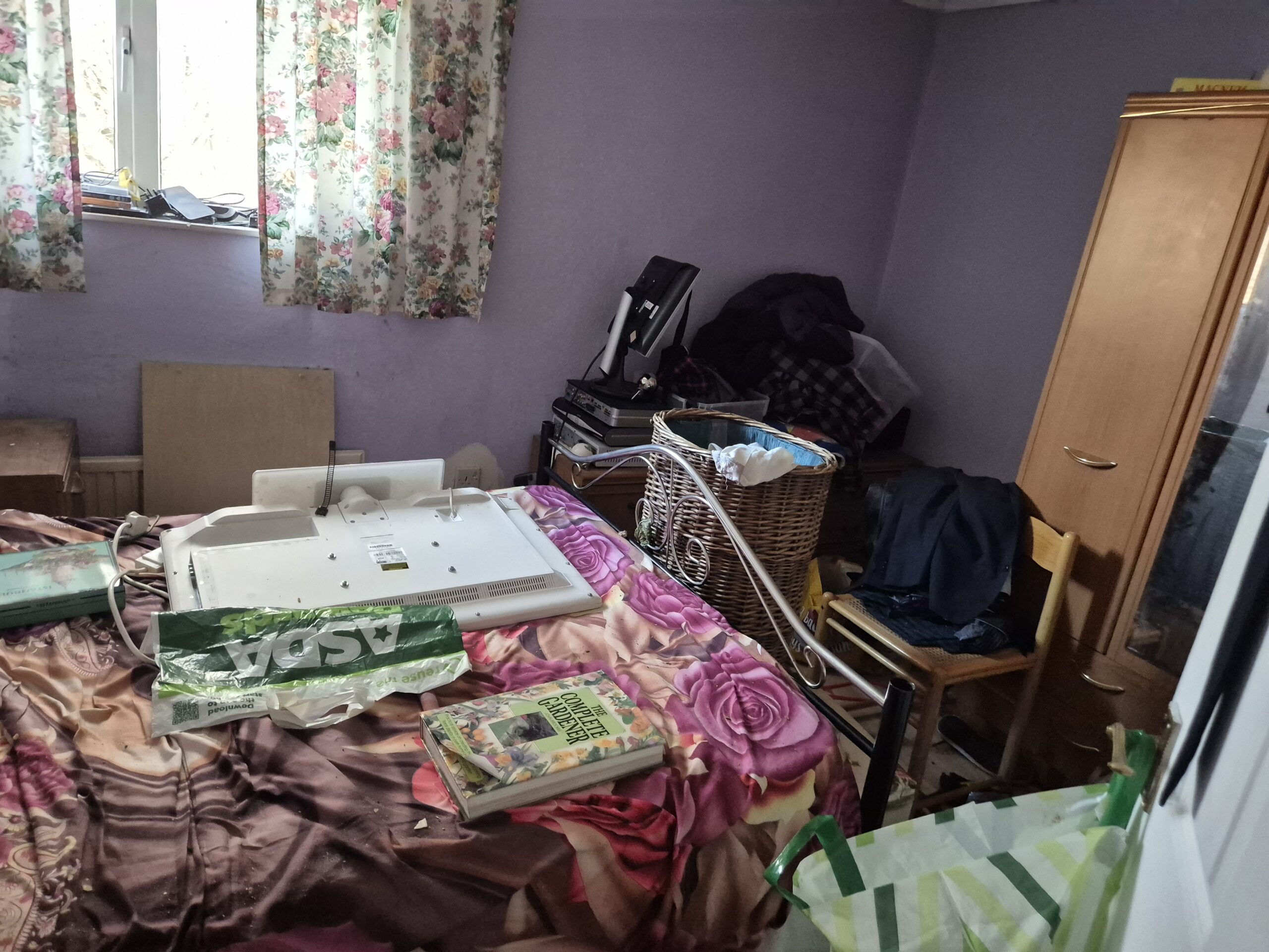 Neglected room before cleaning
